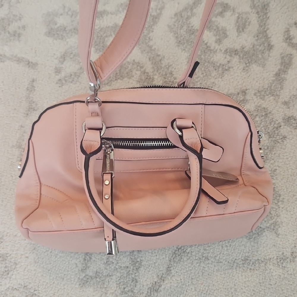 Steve Madden Pink And Silver Handbag Elegant Perfect Condition